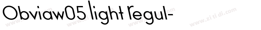 Obviaw05 Light Regul字体转换